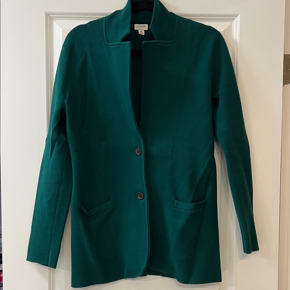 J.Crew Factory cotton sweater blazer, M